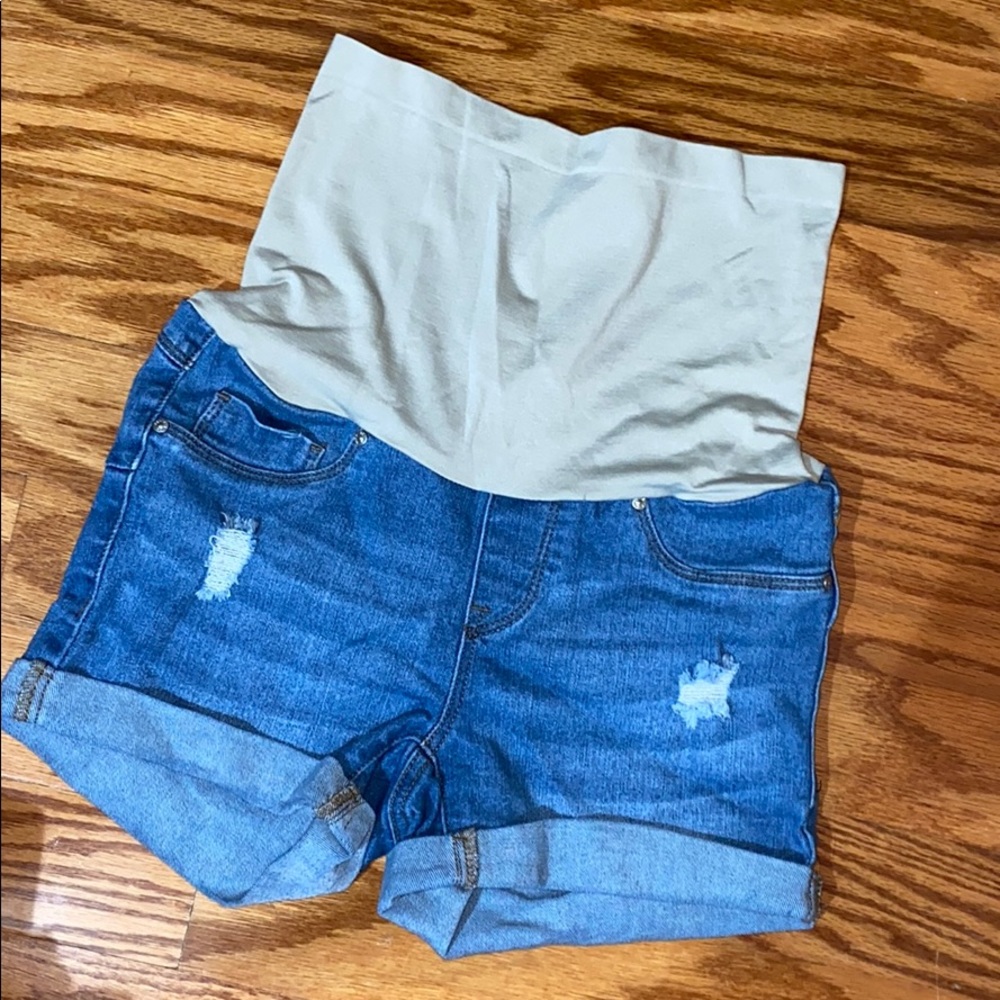 Maternity Push Up Best Butt Jean Shorts